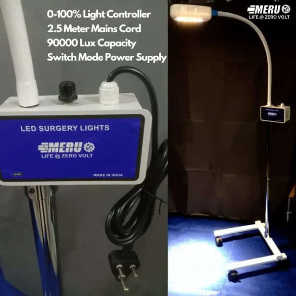 MERU TECHNOLOGIES 21 LED Examination Light - 90,000 LUX - Surgery OT Lights - With Intensity Controller, Hospitals, ICUs, OPDs, Dental Clinics, Microbiology Labs, PET Clinics (21 LED 90K LUX) - Image 2